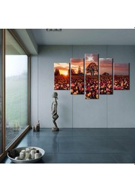 Resim Laleler Kanvas Tablo 140x80cm 