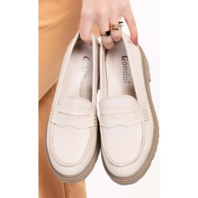 Resim Gondol Deri Kalın Taban Hafif Oxford Ayakkabı ANL.2505 - Bej - 40 