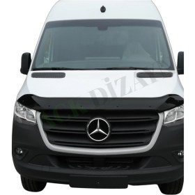 Resim Mercedes Sprinter 2018+ Araca Özel Kaput Rüzgarlığı A+ Pianoblack 4mm 