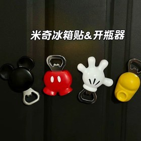 Resim Disney Mickey Mouse Buzdolabı Mıknatısı Şişe Açacağı 2025 Yeni Model Yaratıcı Sevimli Dekorasyon 