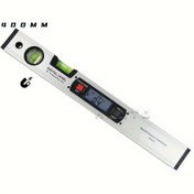 Resim ETOPOO Dijital Seviye 400mm - Alüminyum Alaşım Yapısı, Gümüş Gri, Pil Güçlü, ≤36V Çalışma Voltajı, Montaj Gerektirmez 