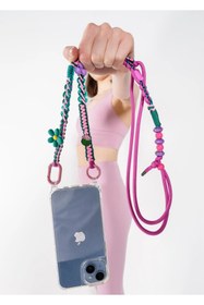 Resim Happy-Nes JUNGLE POP HANG ON ME TELEFON ASKISI İPHONE 17 PRO MAX MEGSAFE UYUMLU 