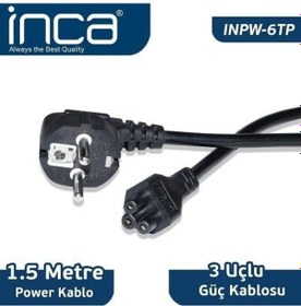 Resim Inca Inpw-6tp 0.75mm 1.5 Metre Notebook Power Kablosu-117547 