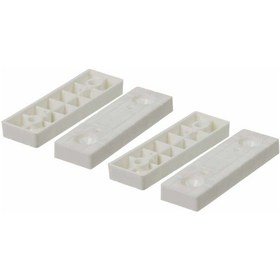 Resim Adilon Baza Pabucu Beyaz 4'Lü 