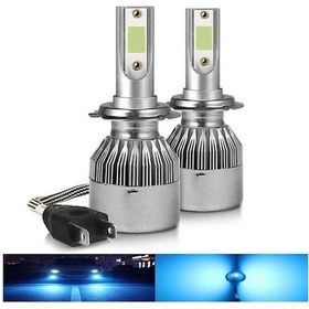 Resim Renault Koleos 2007 - 2015 Kısa Far Nkt Led Şimşek Etkili Buz Mavi H7 