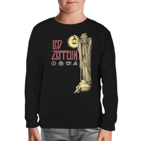 Resim Led Zeppelin - Stairway to Heaven Siyah Çocuk Sweatshirt 