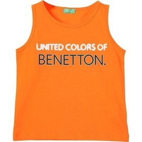 Resim United Colors Of Benetton Erkek Çocuk Turuncu Atlet Bnt-b21357 Çok Renkli 