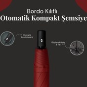 Resim Bordo Kılıflı Otomatik Kompakt Şemsiye 