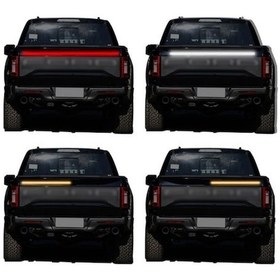 Resim Tysm 1.5 Metre Esnek 3 Sıralı Kamyonet Arka Kapı Led Işık Barı, Fren Sinyal Geri Vites Gündüz Aydınlatma, Ip65 Su Geçirmez 