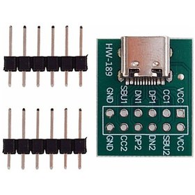 Resim Usb Type C To Dip Pcb 12 Pin Adaptör 