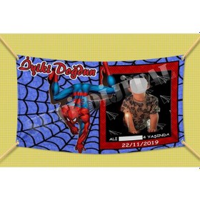 Resim Spiderman Doğum Günü Afişi (340768376) 