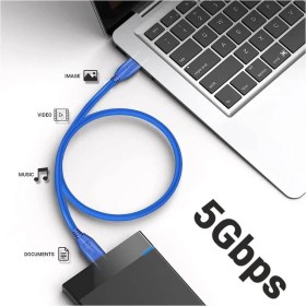 Resim Koodmax 30CM - USB 3.0 HDD Harddisk Kablosu - USB 3.0 A Erkek To Micro B Erkek Kablo 