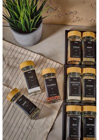 Resim Perotti 12 Li Raul Bambu Baharatlık Kare 16777 Şeffaf 