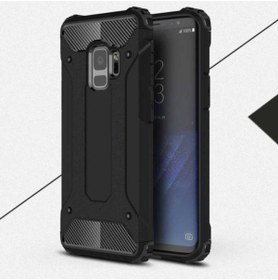 Resim Fibaks Samsung Galaxy S9 Uyumlu Kılıf Armor Tank Zırh Çift Katmanlı Silikon Kapak 