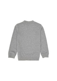Resim U.S. Polo Assn. Erkek Çocuk Gri Melanj Basic Bisiklet Yaka Sweatshirt 50314971-VR086 