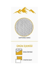 Resim Parlak Kadife Kumaş Kapitoneli Çift Kişilik Yatak Örtüsü Seti 3 Parça Cky0039 Renkli 