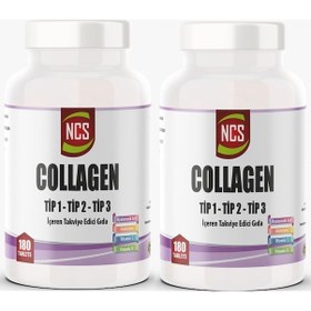 Resim Kollajen Hidrolize Collagen Tip 1-2-3 Glutatyon Vitamin C 180 X 2 Kutu 