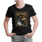 Resim Crow With A Hat Siyah Çocuk Tshirt 001 