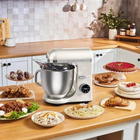 Resim Karaca Mastermaid Chef Ultra D2000W Dijital Ekranlı Hamur Yoğurma Makinesi Starlight 7l 