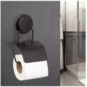 Resim Okyanus Home Magic Fix Sihirli Yapışkan Siyah Kapaklı Tuvalet Kağıtlık 