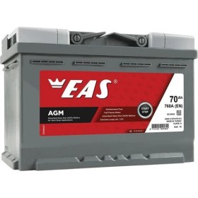 Resim Eas 70 Ah Agm 3 Yıl Garanti 