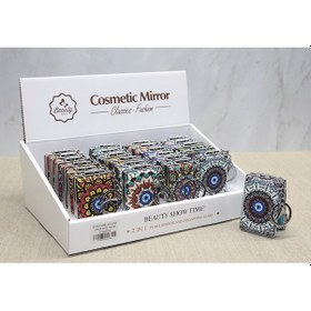 Resim Taşlı El Aynası Anahtarlık Model 1 - 9071520817554rx8 