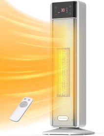 Resim 2000W Seramik Fanlı Elektrikli Isıtıcı, Uzaktan Kumandalı, Termostatlı 