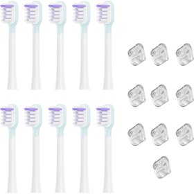 Resim Teedoo Laifen Tam Aralıklı Yedek Elektrikli Diş Fırçası Başlıkları Temiz Versiyon Parlak Beyaz Stil (Yurt Dışından) 