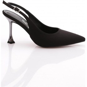 Resim Dgn 6737 Kadin Arkasi Açik Topuklu Abiye Ayakkabi 6737-424-R1627 