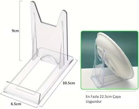 Resim Pleksi Ürün Teşhir Ayağı Sürgülü Stand 105x90x65mm Çerçeve Tabak Telefon Tıraş Makinesi Şövale (15 ADET) 