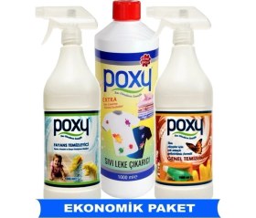Resim Poxy Sıvı Leke Çıkarıcı ve Fayans Temizleyici Set 1000 ml Ekstra Güçlü Temizlik Özelliği 