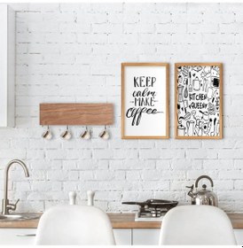 Resim Bk Home Doğal Ahşap Dekoratif Fincan Askılığı Ve 2’Li Mutfak Kons (551038186) 