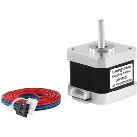 Resim 17hs4401 Nema 17 Step Motor 42x42mm Bipolar Stepper Motor 3d Yazıcı Uyumlu 