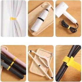 Resim 5x3 15 Metre 1 cm Cırt Cırt Sabitleyici Bilgisayar Ev Kablo Tutucu Düzenleyici Toparlayıcı 