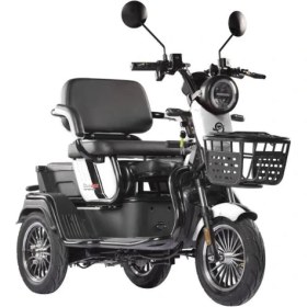 Resim Motolüx Fayton Fx08 Beyaz Elektrikli Motosiklet 600 W Batarya 60V 24Ah 187 kg Taşıma Kapasitesi 