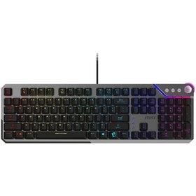 Resim MSI STRIKE 600 Kailh Midnight Pro Silent Tactile Switch RGB Hotswap Mekanik Gaming Klavye 
