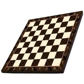 Resim GiftHome Orta Boy Metal Osmanlı Bizans Satranç Takımı Parlak ve Sedef Desenli MDF Ahşap Satranç Tahtası (37x37 cm.) Teşhir 