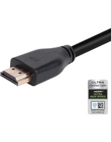 Resim Monoprice 8k Sertifikalı Ultra Yüksek Hızlı HDMI Kablosu - HDMI 2.1 | 8K@60Hz | 48GB/SN | Cl2 Duvar Içi Dereceli | 28-30AWG | Siyah 30/ 1m 