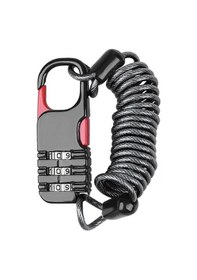 Resim Motosiklet Kask Kilidi Bisiklet Kilidi Hafif Taşınabilir Hırsızlığa Karşı Sıfırlanabilir 3 Haneli Kilit Hırsızlığa Karşı Kilitler Bisiklet, Motosiklet Vb. İçin Uygundur Çok Renkli 