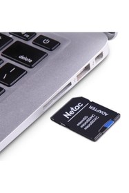 Resim Netac 32gb Micro Sdhc U1/c10 Nt02p500stn-032g-r Up To 80mb/s , Sd Adapter 