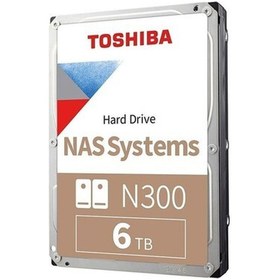 Resim Toshiba Toshıba N300 6 Tb 7200RPM Sata3 128MB 7/24 1-8 Yuvalı Nas Için 