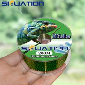 Resim SIIUATION 200 Metre Güçlü Noktalı Balıkçılık Hattı Yeşil, Görünmez Noktalı Naylon - Platform Balıkçılığı İçin Ultra-Strong Tension Ana Balıkçılık Hattı - Batmayı Önlemek İçin ABS Makara. 