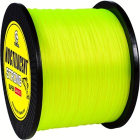 Resim YACUMA Tek Smonofilament Balıkçılık Hattı 1005m-1099YDS Naylon Malzeme Anti-Tangle Düşük Esneklik Dayanıklı Ana Hattı Süper Güçlü Deniz Balıkçılığı Naylon Hattı Floresan Sarı Tuzlu ve Tatlı Su Balıkçılığı Aksesuarları için Uygun 