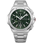 Resim Jacques Philippe Jpqgc4813x6 Swiss Made Quartz Çelik Gri Yeşil Kadran Safir Cam 44 Mm Erkek Kol Saati 