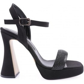 Resim Dgn 3588-23y Kadin Kristal Taşli Bantli Kalin Topuklu Sandalet 3588-2271-R1671 Siyah 