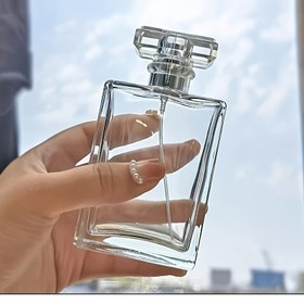 Resim 1 adet Şeffaf Cam Kare Sprey Şişesi, 1.69oz & 3.38oz Seçenekleri, Sadece Elde Yıkama, Kokusuz, Yeniden Kullanılabilir, PVC İçermez - Kozmetik İçin İdeal 