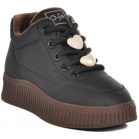 Resim Guja Siyah İçi Polarlı Soğuğa Dayanıklı Kadın Sneaker Çok Renkli 