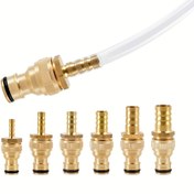 Resim Garden Irrigation için Hızlı Bağlantı Dış Gövde Tırnakları ile Çok Boyutlu Bakır Hortum Adaptörleri - Tekstürlü Tutma Kavrama ile Hortum Bağlayıcı | Tekstürlü Tutma Adaptörleri | Dayanıklı Bahçe Aksesuarları 