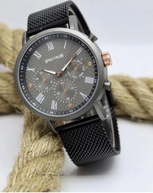 Resim Spectrum Hasır Kordon Metal Erkek Kol Saati Mat-189 