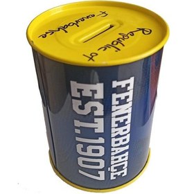 Resim Fenerbahçe Metal Kumbara Orta Boy Orjinal Lisanslı 1 Adet Fb Kumbara Taraftar Kumbara Sarı Kanarya 12x9 Cm 